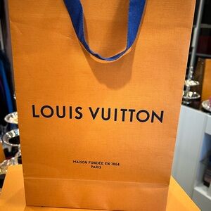 Louis Vuitton Orange and Blue Shopping Bag